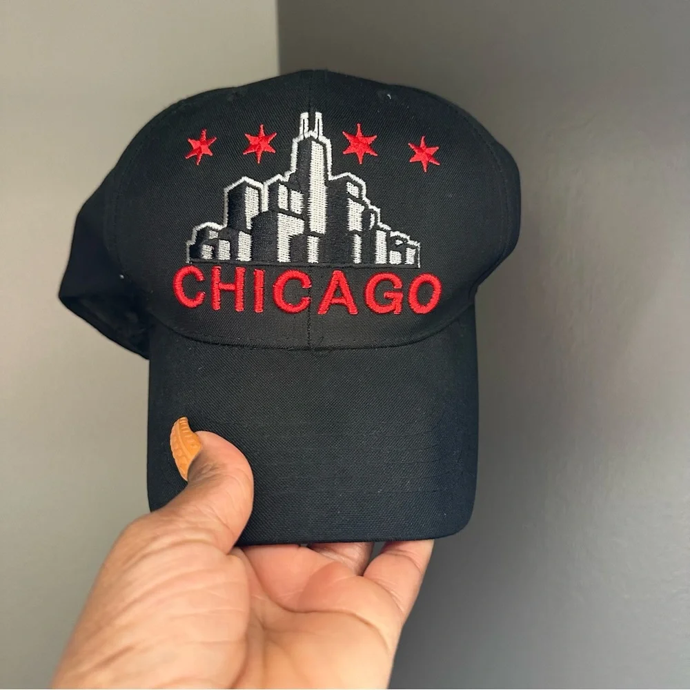 Chicago Black and Red Cap SAME DAY SHIP 💨🛫📦🤗 - Picture 4 of 9